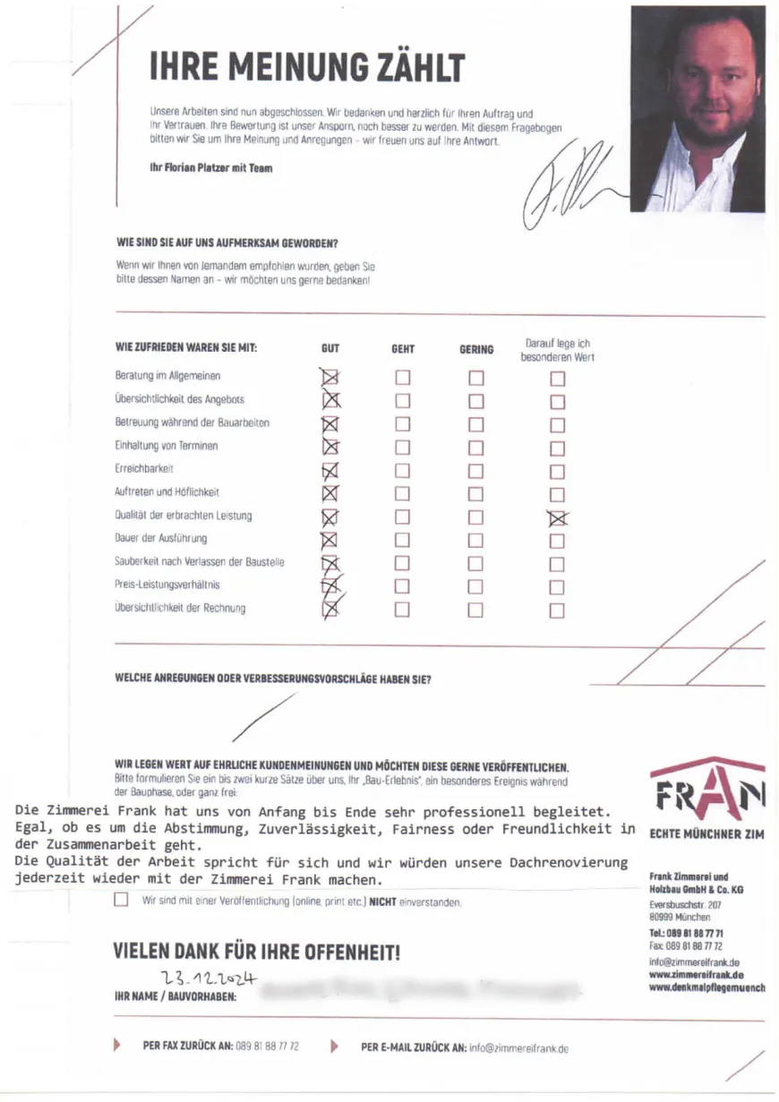 Kundenfeedback