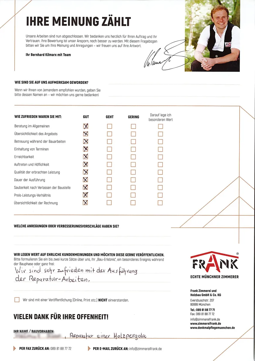 Kundenfeedback